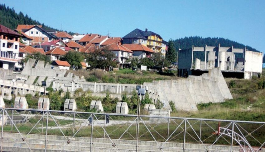 Zidine sportskog centra na Branoševcu