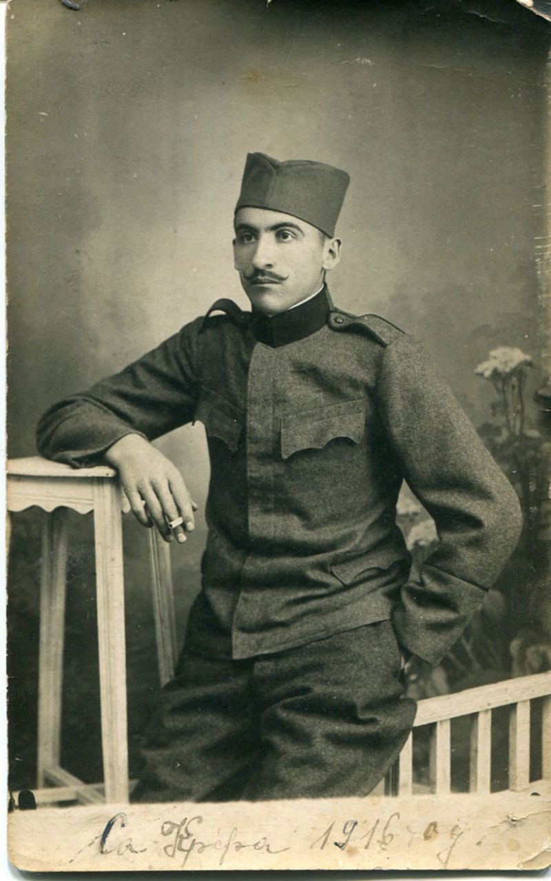 Стојан Ивановић, на Крфу 1916.