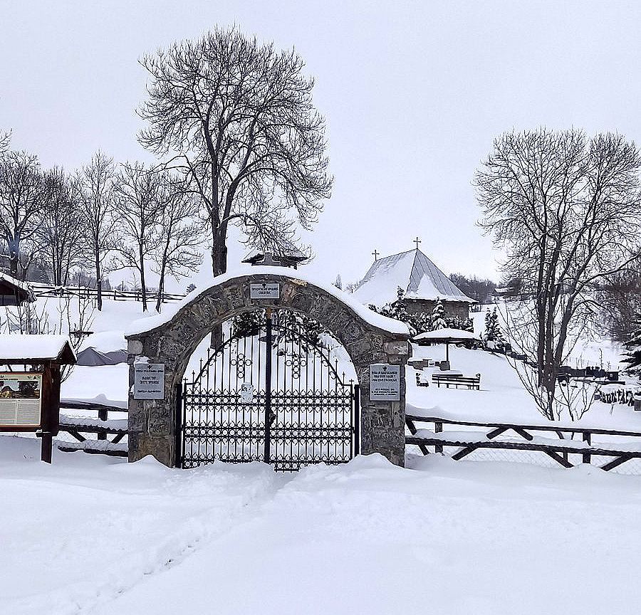 Само уска пртина до капије  манастира Дубница  (Фото: Филип Бјелић)