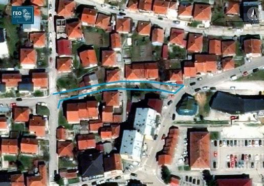 Нацртан источни крак Улице проте Јевстатија Караматијевића од  60 метара