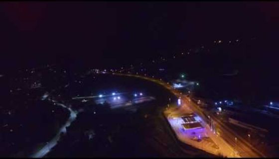 Nova Varoš noću - snimak iz vazduha