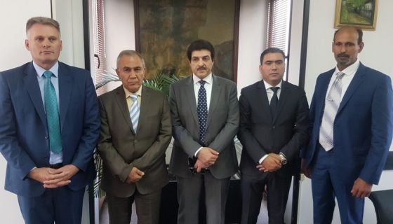 Радосав Васиљевић са амбасадорима Либије, Кувајта и Палестине