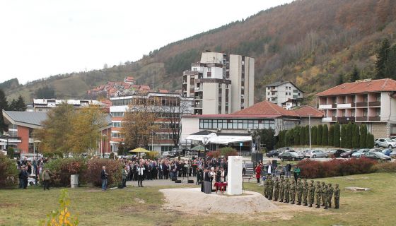 Трг војводе Петра Бојовића - са откривања споменика ратницима 1912-1918.